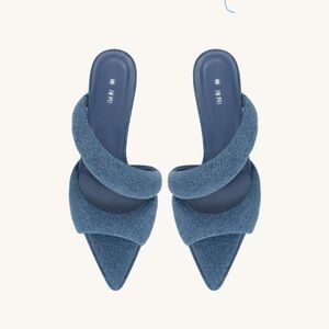 JW PEI Women's Denim Blue Mules